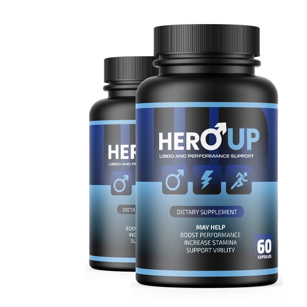 HeroUP supplement bottles